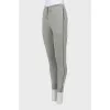 Wool and silk sweatpants