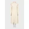 Wool midi dress with pattern