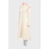 Wool midi dress with pattern