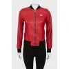 Red leather jacket