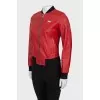 Red leather jacket
