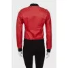 Red leather jacket
