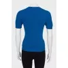 Knitted T-shirt with print