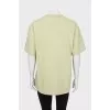 Green straight fit T-shirt