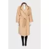 Beige short pile coat