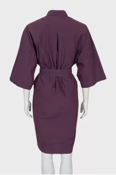 Purple dress with a belt