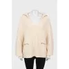 V-neck knitted sweater