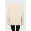 V-neck knitted sweater