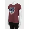 Printed oversized T-shirt