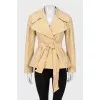 Golden jacket on the belt