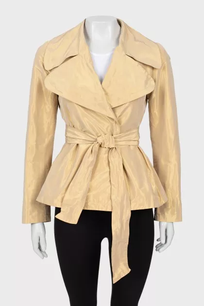 Golden jacket on the belt