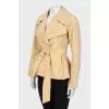Golden jacket on the belt