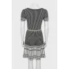Black and white short sleeve dress