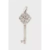 Silver pendant in the shape of a key