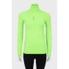 Bright green golf with brand logo