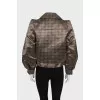 Jacket in houndstooth print