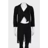 Suede jacket with fringes