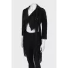 Suede jacket with fringes