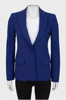 Blue fitted jacket