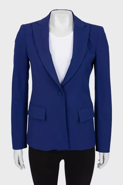 Blue fitted jacket