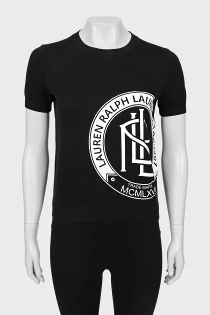 T-shirt with brand logo and tag