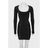 Slim fit dress with tag