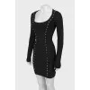 Slim fit dress with tag