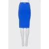 Blue pencil skirt with tag