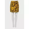 Mini skirt in animal print