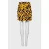 Mini skirt in animal print