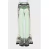 Printed silk trousers