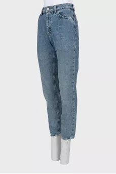Blue high waist jeans
