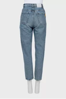 Blue high waist jeans