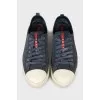 Men's blue suede sneakers