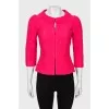 Pink fitted jacket
