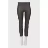 Gray leather trousers