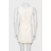 A-line dress with printed hem