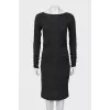 Gray wool dress