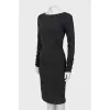Gray wool dress