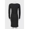 Gray wool dress