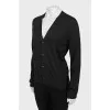 Cashmere cardigan with V-neckline 