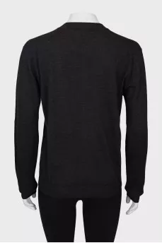 Cashmere cardigan with V-neckline 