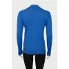Blue cashmere and silk cardigan