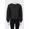 Quilted cotton jacket with tag