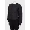 Quilted cotton jacket with tag