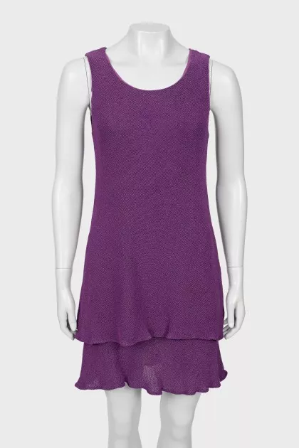Vintage dress with ruffle