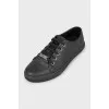 Men's black sneakers