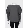 Gray jumper with buttons