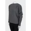 Gray jumper with buttons