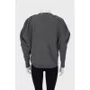 Gray jumper with buttons